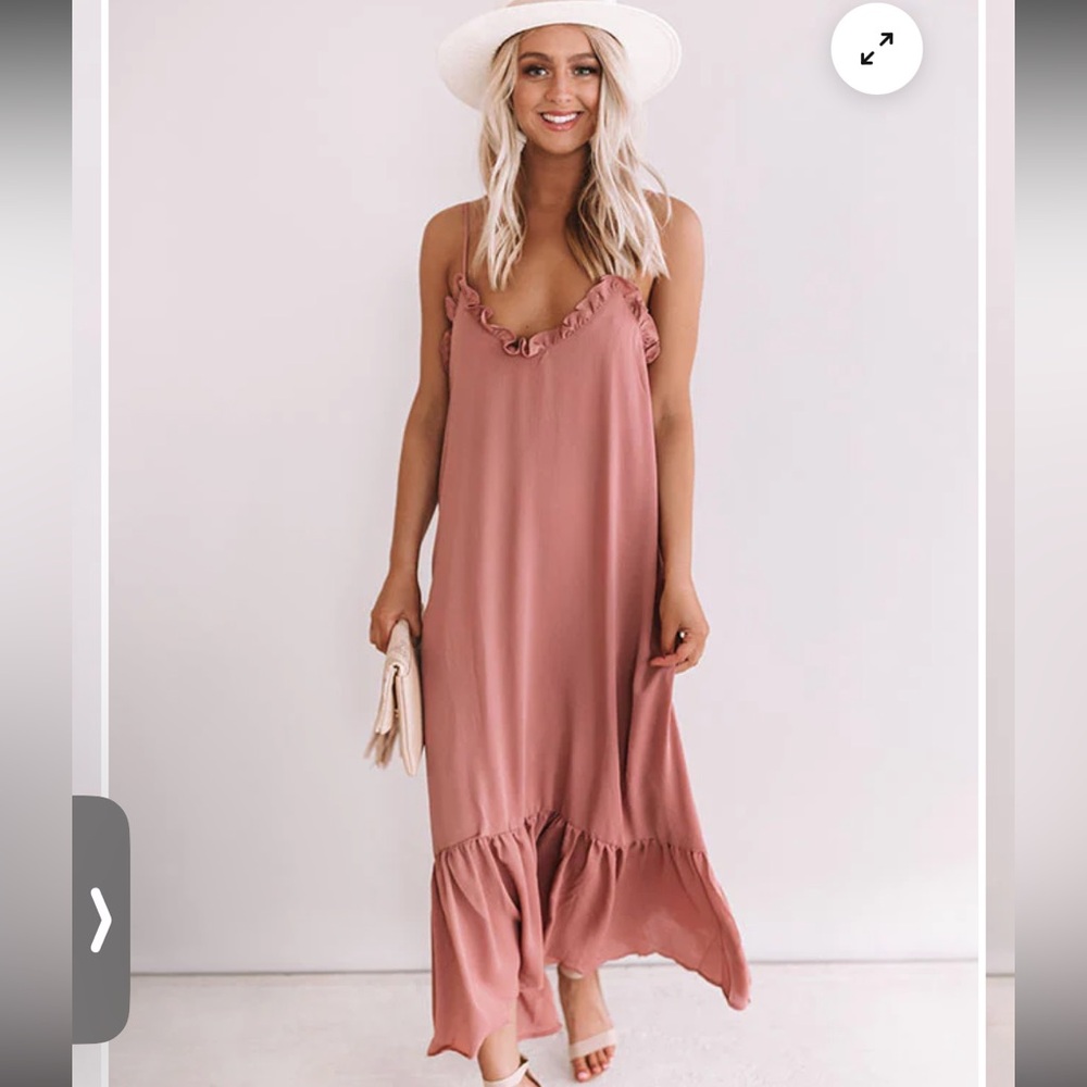 Wishlist Dusty Rose High Low Dress